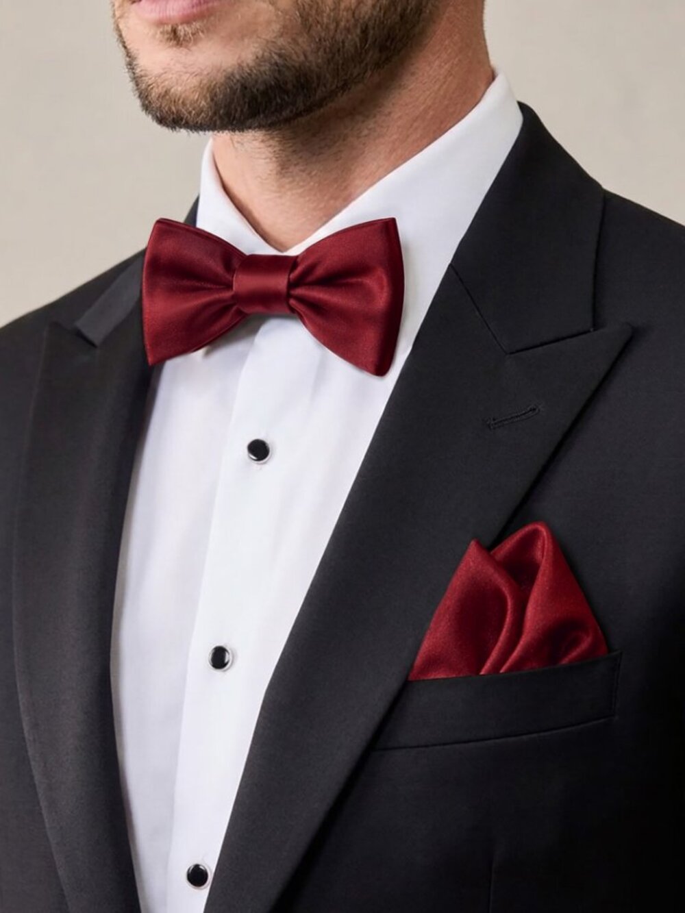 NEW BURGUNDY Evening Gown Floor Length Formal Elegant Stunning BOW TIE